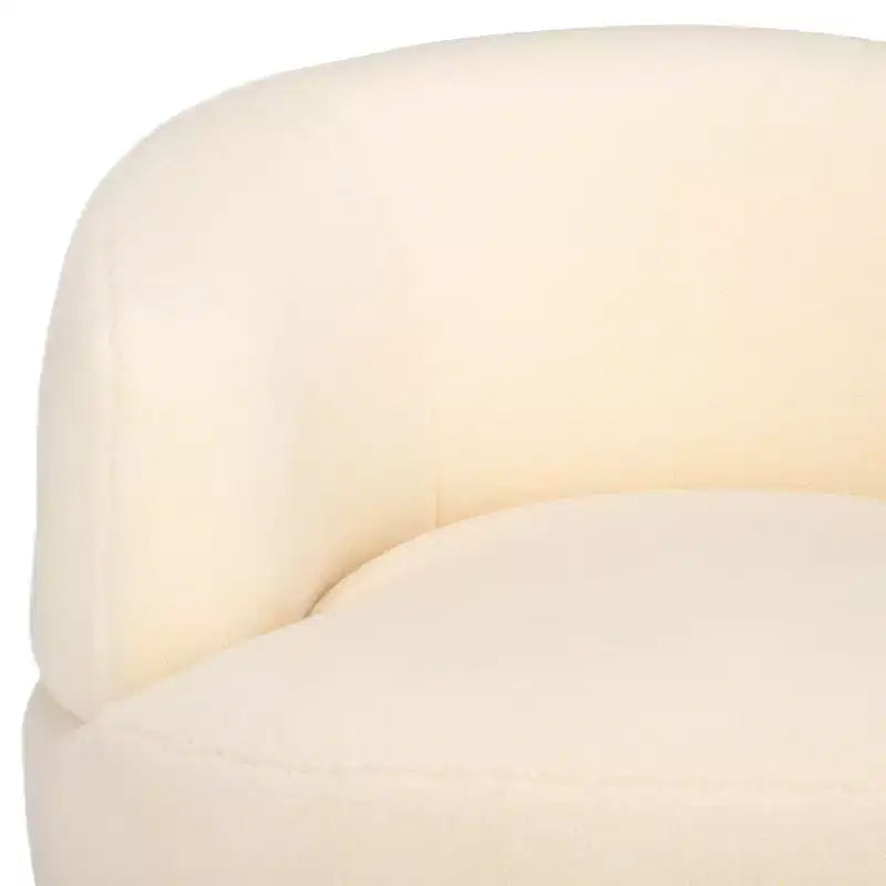 Faux Lamb Wool Swivel Chair