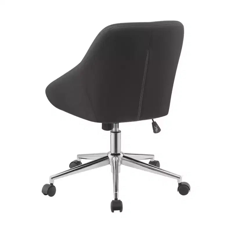 Sedia da ufficio rivestita in similpelle con 5 ruote