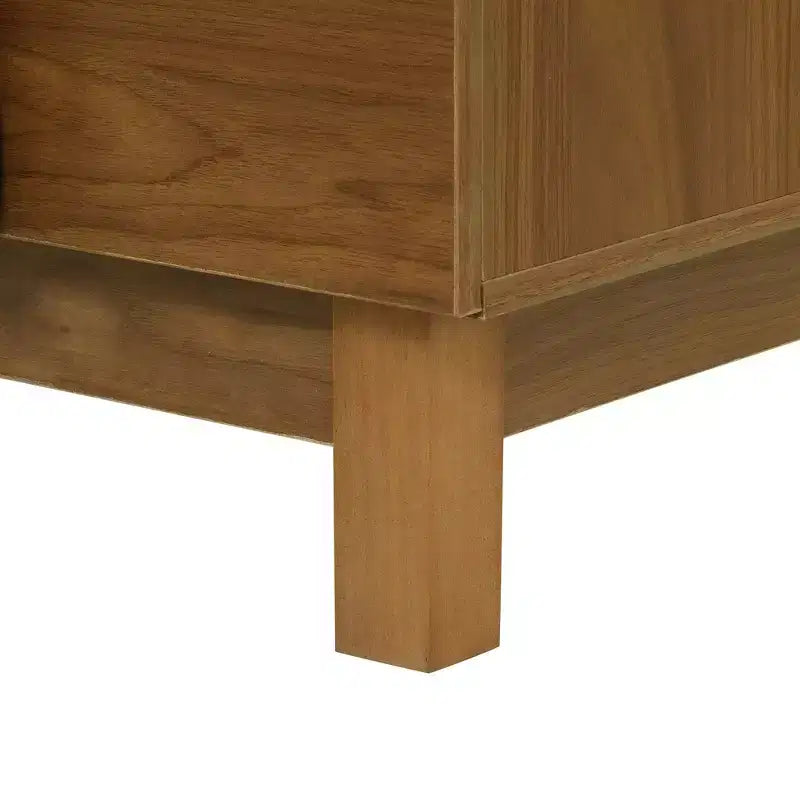 Cassettiera moderna con motivi geometrici e cassetti, ampia, con dettagli semicircolari, per camera da letto e soggiorno
