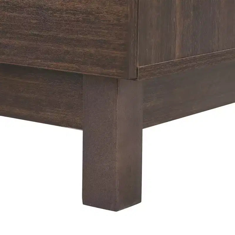 Cassettiera moderna con motivi geometrici e cassetti, ampia, con dettagli semicircolari, per camera da letto e soggiorno